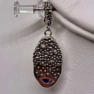 Michael Dawkins sterling silver & white sapphire Starry Night pendant/charm